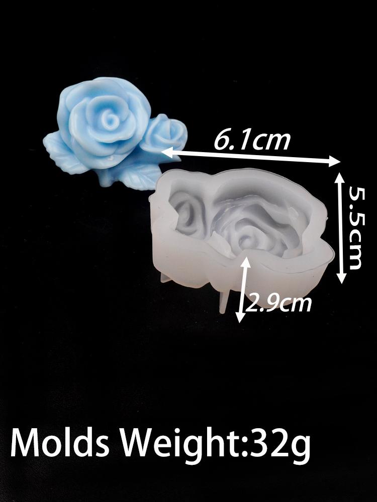 Small Flower Series Silicone Candle Mold 3D Rose Peony Soap Chocolate Cake Baking Tools DIY Aromath Gypsum Resin Craft Molds