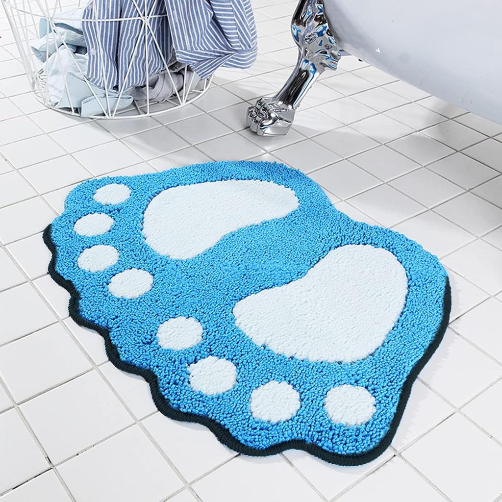 1pc Ultra-Soft Polyester Bath Mat with Non-Slip Rubber Backing - Machine Washable, Super Absorbent, Comfortable Shower Carpet for Home, Kitchen