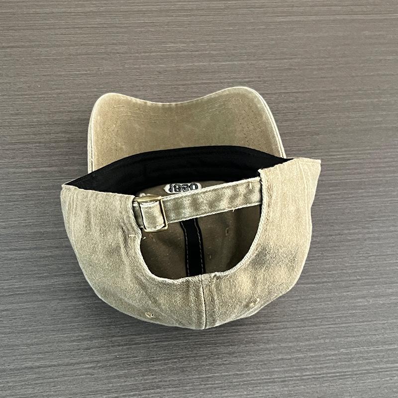 Unisex Retro Distressed Embroidered Baseball Cap for Large Heads - Outdoor Sports Sunshade