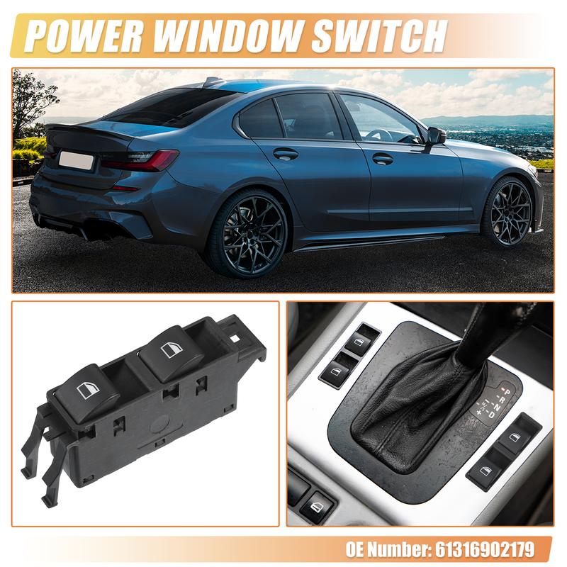 X Autohaux Front Right Car Power Window Switch for BMW 323i 325i 328i 330i No.61316902179