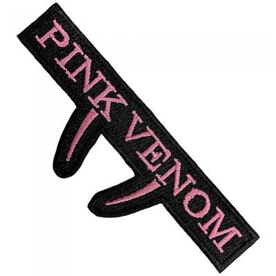Pink Venom Woven Iron On Patch