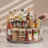 Obrotowy organizer na przyprawy kuchenne: Wielofunkcyjna tacka na przyprawy, sosy i ocet