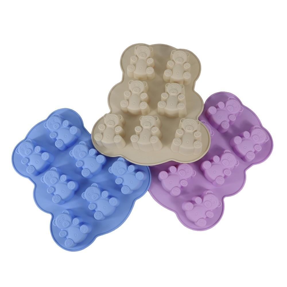 Silicone Cookie Mold 7 Holes Kitchen Fondant Supplies Cute Cake Mold Cupcake Topper Decorating