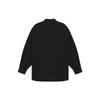 WE11DONE FW23 Logo Print Faded Effect Long Sleeve Shirt Unisex Shirts Black WD-SH3-23-158-U-BK