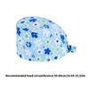 Comfortable Breathable Cotton Print Surgical Cap Adjustable Elastic Skull Cap for Medicinal Professionals
