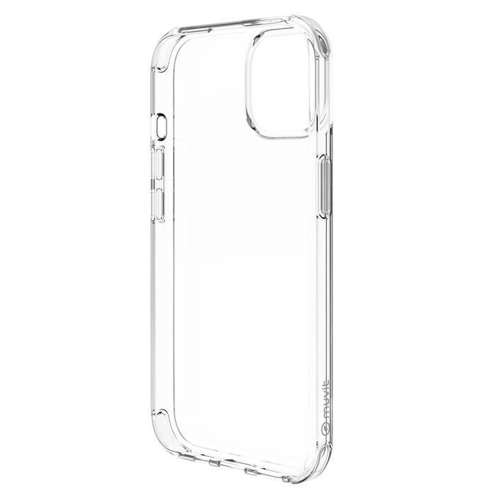 Coque de téléphone - muvit - iphone 15 - transparente - protection chocs - anti-rayures