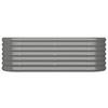 Vidaxl Raised Planter, Powder-Coated Steel 114X40X36 Cm, Grey