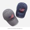 Baseball Cap Embroidered Letters Sunshade Sports and Leisure Outdoor Adjustable Washing and Old Curved Brim Sunshade Hat