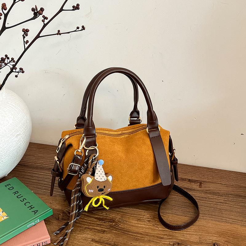 Vintage Patchwork Design Schulter Bost Taschen für Damen Koreanischer Stil Damen Pu Crossbody Tasche Vielseitige Reise Damen Handtaschen