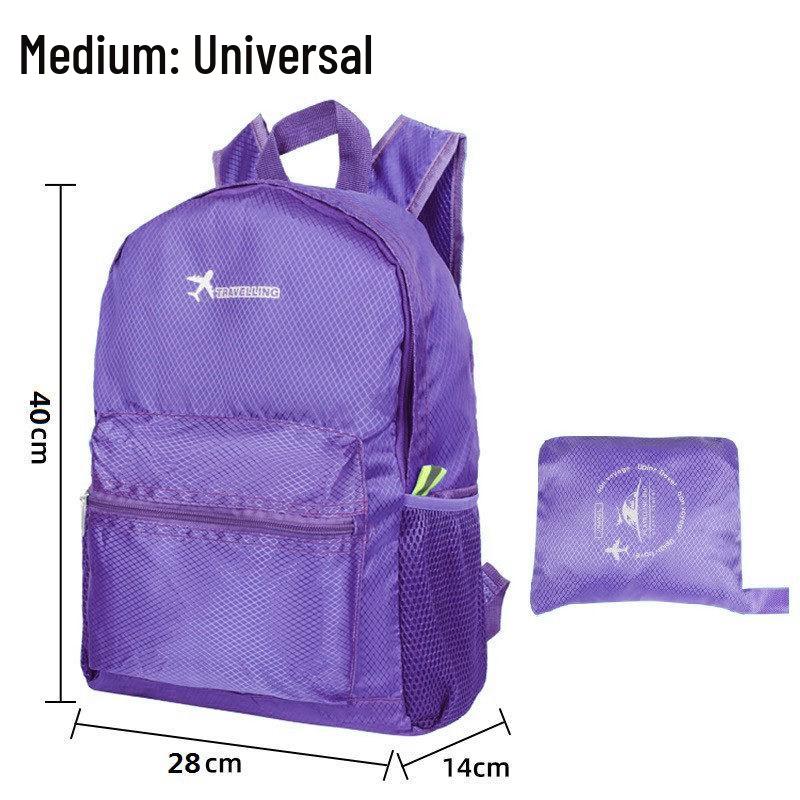 Foldable Printed Logo Backpack - Lightweight Travel & Hiking Upgrade Version