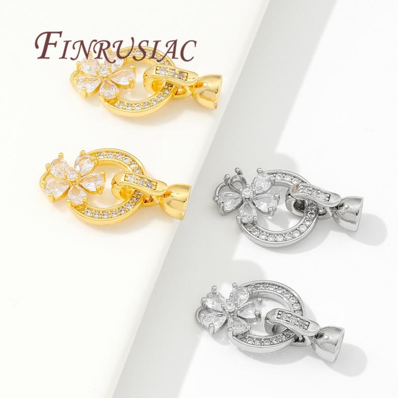 Locks For Bracelets 18K Gold Plated Connector Fasteners Clasp For Jewelry Handmade DIY Jewelry Making Components