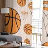 Basketballringe und Bälle Luxuriöse Chiffon-Schergardinen für Wohnzimmer Schlafzimmer Dekoration Fenster Voiles Tüllvorhang