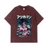 275 GSM Washed T-shirts 100% Cotton Attack On Titan V7 Levi Print Unisex Heavy Cotton T Shirt