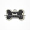 HC535 10-Color Glitter Dog Bone Metal Pet Tag Pendant