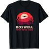 Men's Roswell 199s UFO Abduction Alien Invasion T-Shirt Vintae Sci-Fi Pattern T-Shirt Sky Alienesins Casual Short Sleeve Shirt