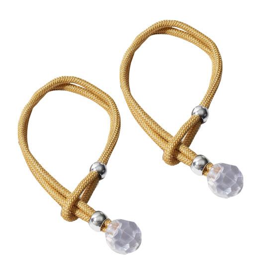 

Yousheng 2 шт. Подхваты для штор, простые в использовании, декоративные пряжки из искусственного хрусталя, подхваты для штор, держатель для полотенец, аксессуары для штор жёлтый