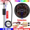 7 Color LED MultiFunction 85mm Gauge Oil Pressure+Water Temperature+Fuel Level Gauge+Voltmeter with Sensor 0-190ohm Auto Car 12V