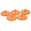 50Pcs Golf Balls Mark Position Markers Mixed Colors Clear Plastic Golf Balls Marker Flat Round Golf Balls Markers Enduring