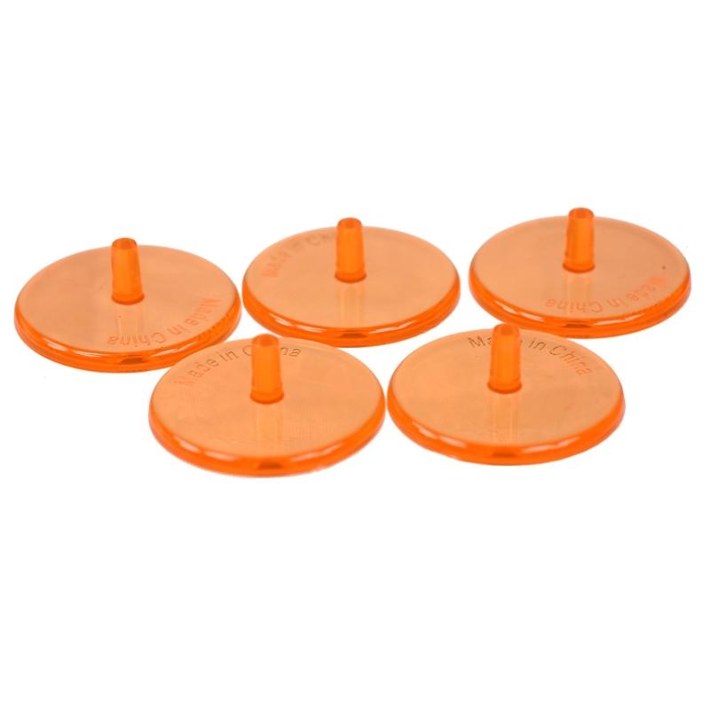 50Pcs Golf Balls Mark Position Markers Mixed Colors Clear Plastic Golf Balls Marker Flat Round Golf Balls Markers Enduring