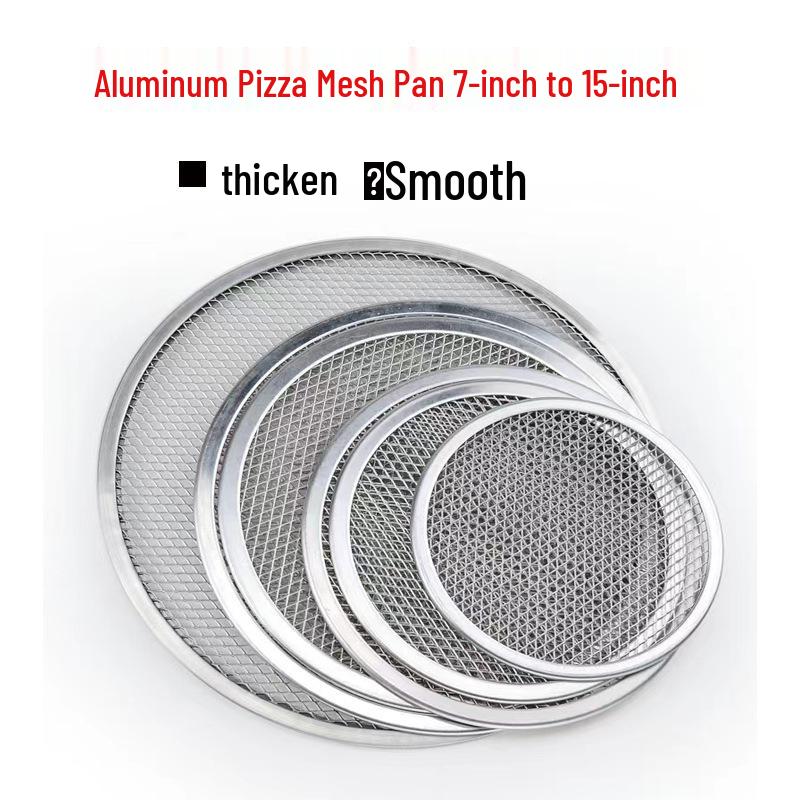 Non-stick Aluminum Pizza Baking Pan and Rack, 7-12 Inch