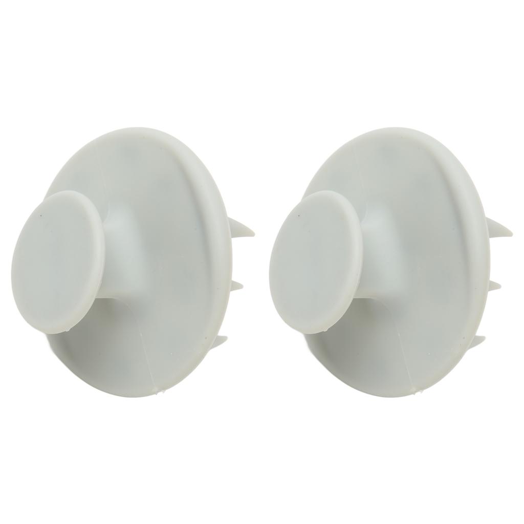 2pcs Silicone Hair Washing Scalp Massager Itch Relief Dandruff Removal Gray Shampoo Brush for Men Women