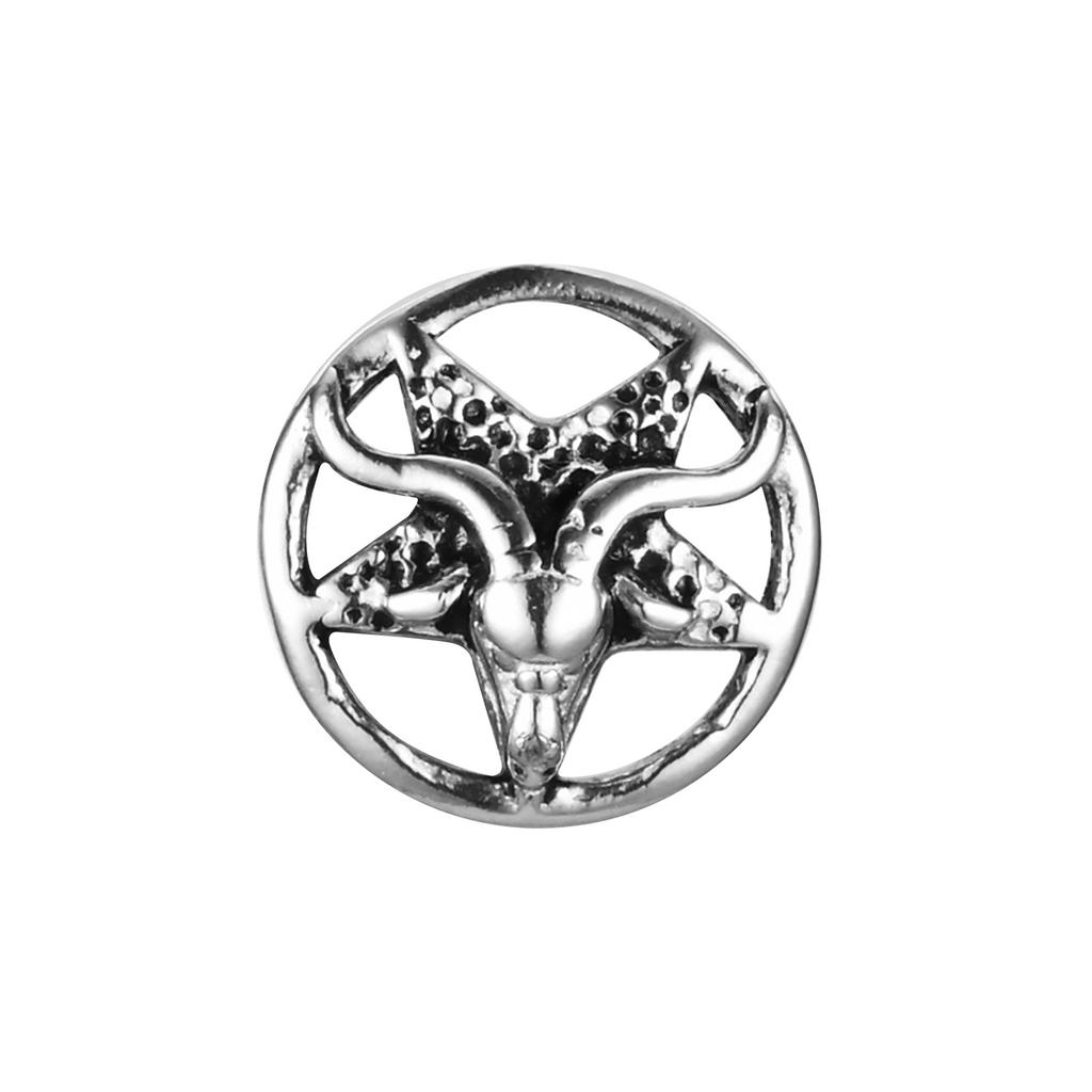 Vnox Gotické Ďábelské Satanské Kozlí Satanské Náušnice pro Muže Chlapce, Vintage Nerezová Ocel Hvězda Démon Bafomet Náušnice Šperky