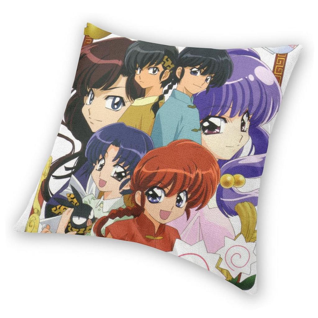 Ranma And Akane Tendo Pillowcase Printing Polyester Cushion Cover Decorative Pillow Case Cover Living Room Drop Shipping 45X45cm