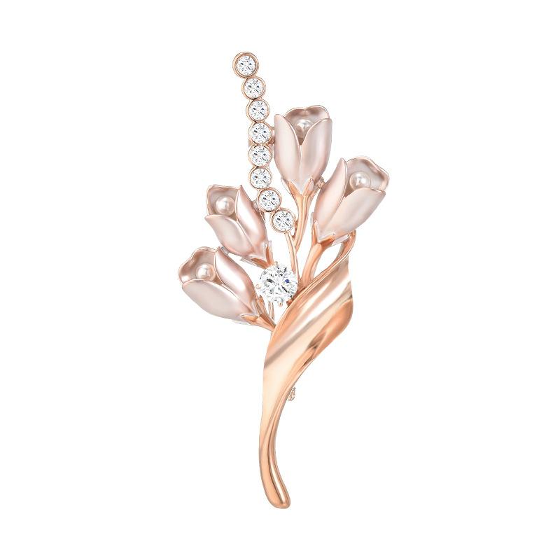 Senior Brooches Flower Leaf Brooch Pins for Women Suit Pendant Fashion Brooches Jewelry