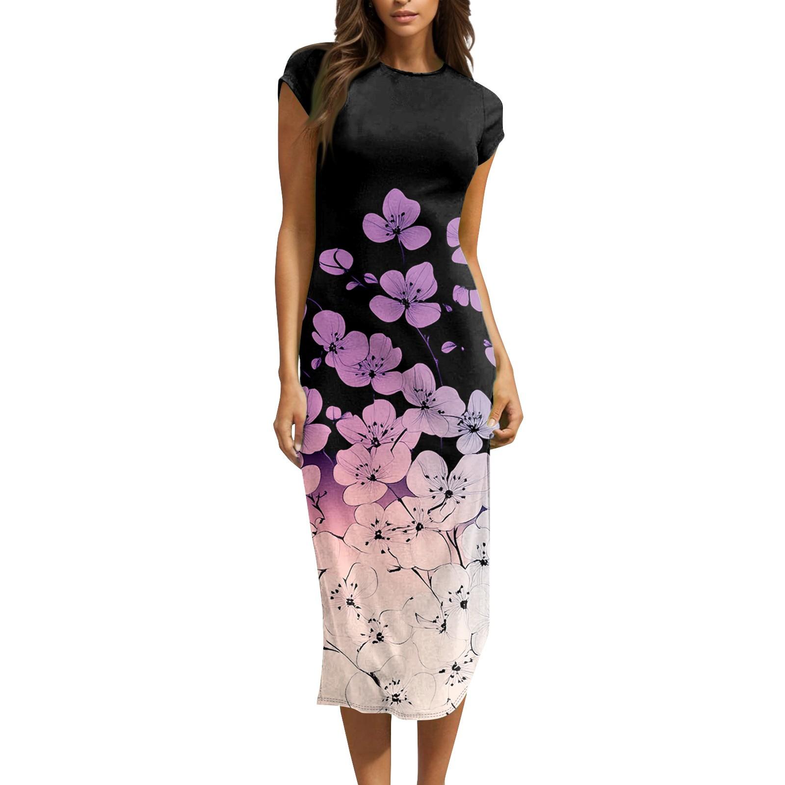 

Женские платья миди с коротким рукавом и воротником-хомут, весна-лето, вечернее платье XL