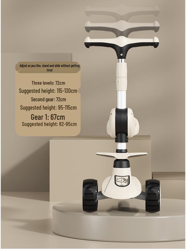 Skládací dětská koloběžka pro věk 1-6 let - Perfektní narozeninový dárek