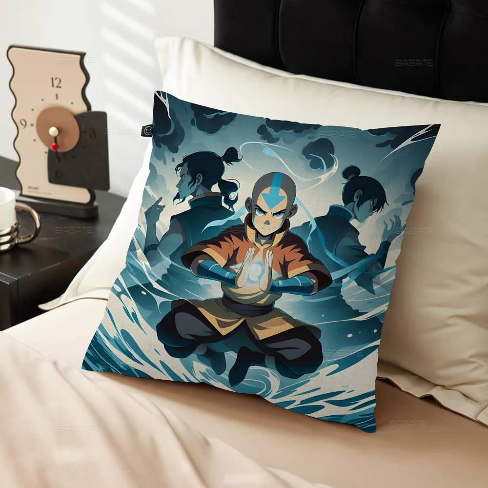 Avatar Der Herr der Elemente Zeichentrick Personalisierte Kissenhülle Kinderzimmer Wilde Party Dekor Kissenbezug Kind Geburtstag Dusche Geschenk