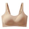 Seamless Full Coverage Bra, Push Up Side Support Wireless Plus Size Summer Bra, Small Bust Enhancing Big Bust Containing Lingerie