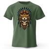 Fashionable South American Tribal Printed Pure Cotton Short Sleeved Shirt with Multiple Color Options for Mens Casual Tshirt