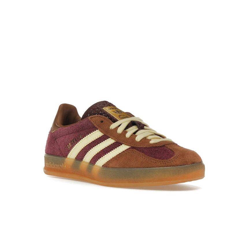 Adidas Gazelle Indoor Kastanienbraun Gebraucht Braun Herren Sneaker Rot Fast-Gelb JI0324
