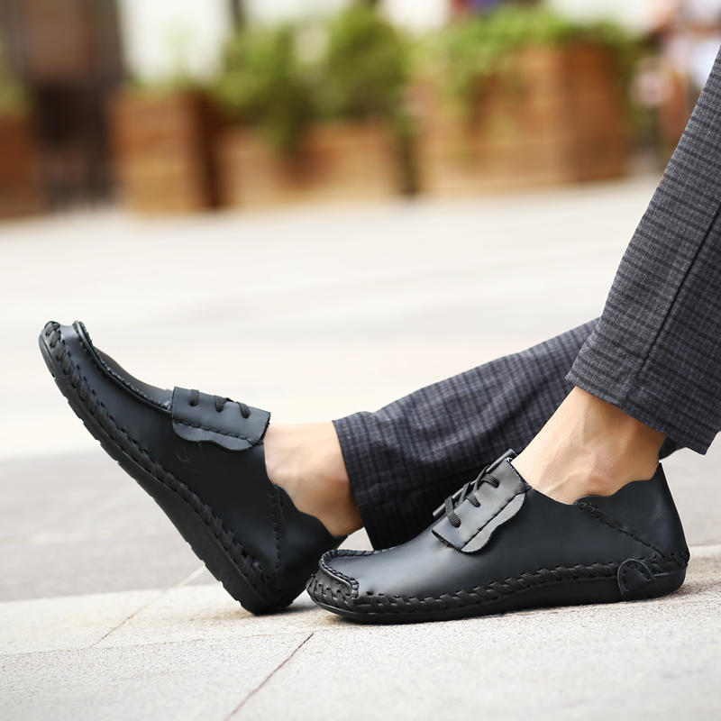 Pantofi de afaceri casual pentru bărbați Pantofi de rochie din piele naturală