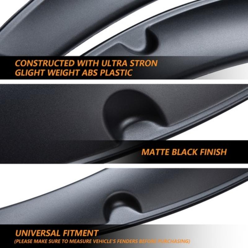 4x 32" 35" Fender Flares Wheel Arches Wide Body Mudguards For Infiniti G35 G37 Coupe Sedan