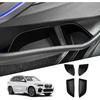 Smabee 4PCS Rear Door Side Organizer for BMW X5 2019-2025 Door Side Storage Box 2024 Accessories TPE Rear Car Door Slot Tray Organizer Black