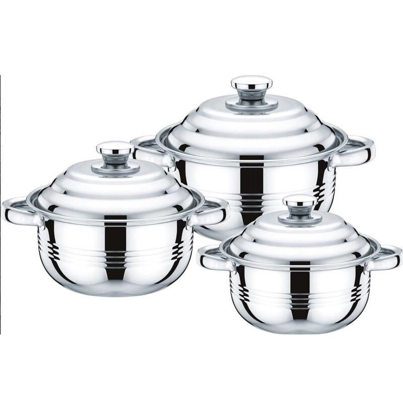 Wutuo SM-311 3-Piece 316L Stainless Steel Cookware Set