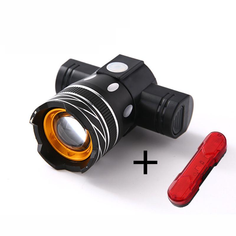 Rechargeable Led Mountain Bike Lights 50000lm Bicycle Torch Front And Rear Lamp