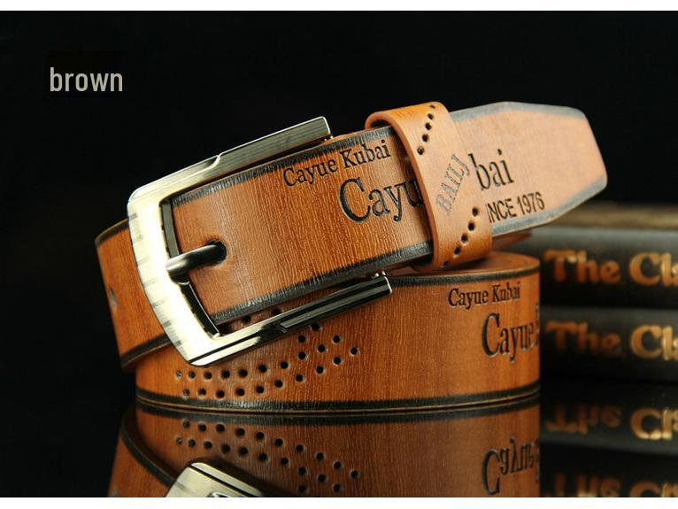 Men's Casual Fashion Retro Hollow Antique Leather Belt