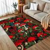 Various Sizes Red Mushroom Print Carpet for Bedroom Living Room Bedside Sofa Floor Mat Modern Home Decor Space Area Rug