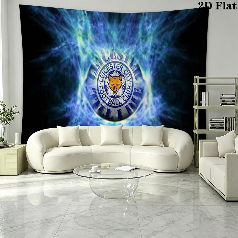 Leicester City FC Wall Tapestry Aesthetic Wall Hanging Printed Fabric Blanket Decorative Tapestries for Bedroom Living Room Home Decor