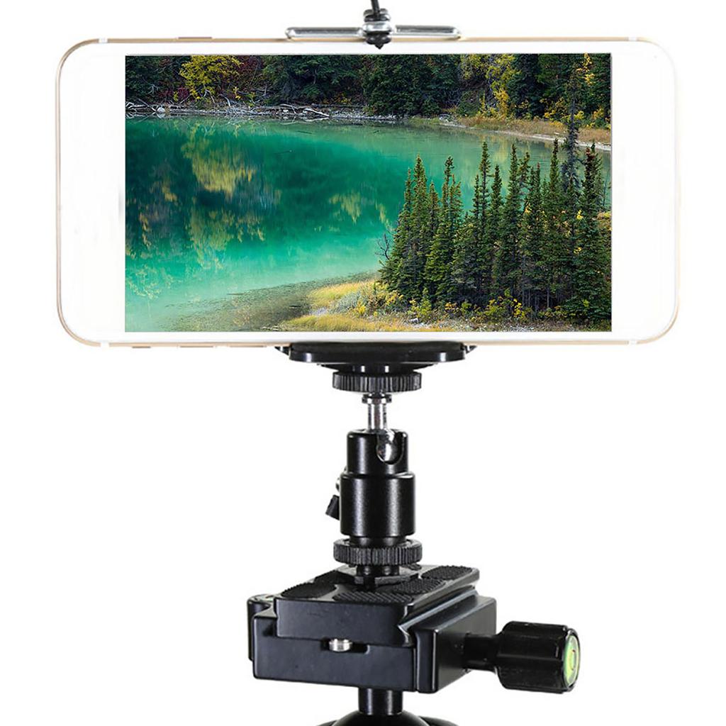 360 degrees Rotation Mini Ball Head Ballhead 1 4 Screw Mount Stand for DSLR Camera Camcorder(Black)