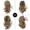 Synthetic Short Curly Wig Ponytail Claw Clip In Ponytail Hair Extension Cute Hairpiece Wig For Women Synthetic Ponytail