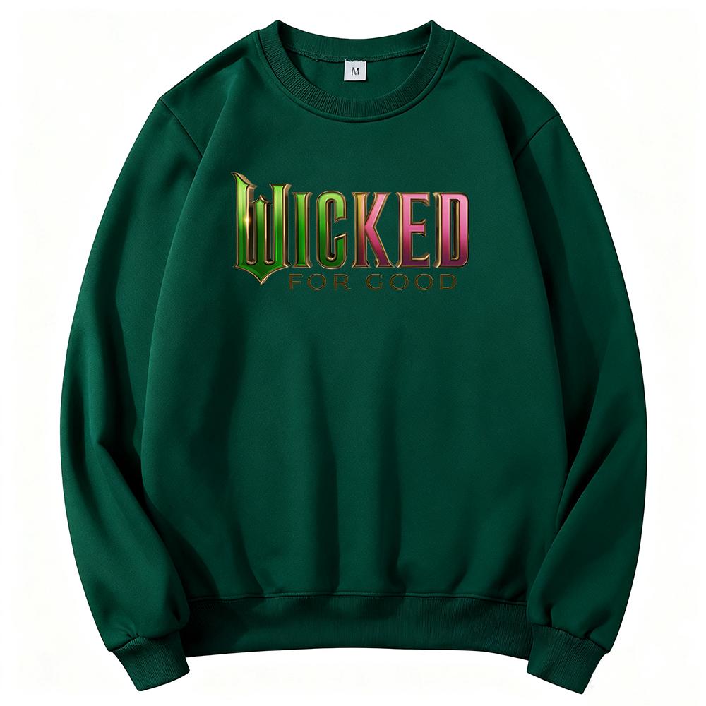 Zlý: pro Dobro Soundtrack Mikiny Cynthia Erivo Ariana Grande Pulovry Dlouhý Rukáv Kulatý Výstřih Dámské Oblečení Mikiny