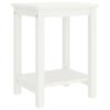 Bedside Table - Maison Exclusive - Solid Pine Wood - 1 Shelf - White - 35x30x47 Cm