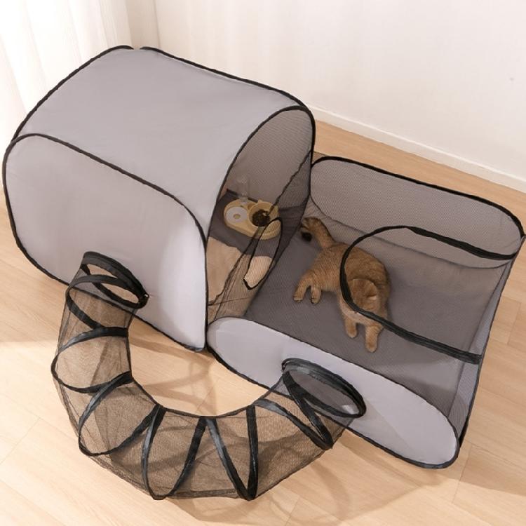 Faltbarer Katzen-Spielgehege, Sonnenfester Belüftungstunnel, Haus für Entspannung im Freien, Katzenunterstand, Ruhe-Nutzung