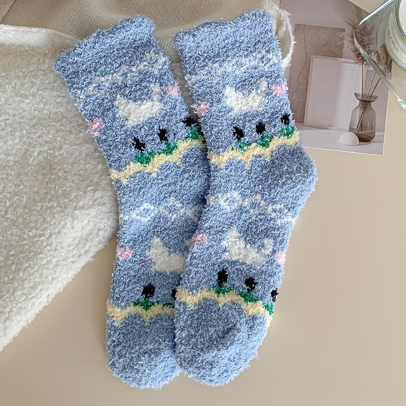 Thick Socks for Women In Autumn and Winter, Coral Fleece, Long Winter Socks, Plush Warmth, Home Fleece, Love for Sleeping, Floor Socks