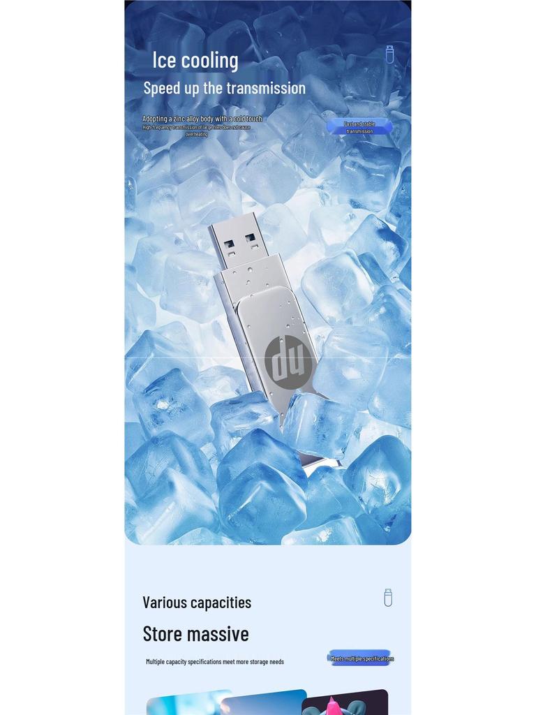 Stick USB Dual Interface Tip-C de 512GB pentru Telefon și Computer - Viteză Mare, Capacitate Mare cu Opțiuni de 256GB/128GB