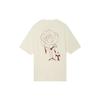 Jordan X Teyana Taylor Capsule Vintage Logo Rose Embroidered Tee (Asia Edition) Women Tops Beige FB2641-113